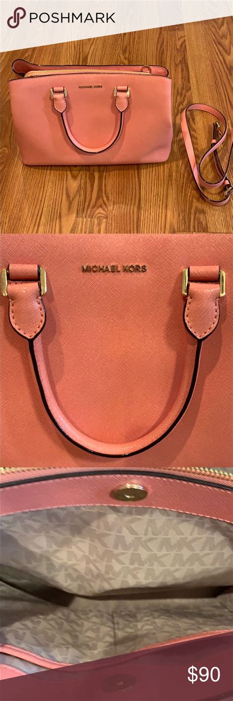 salmon color michael kors bag|Bags .